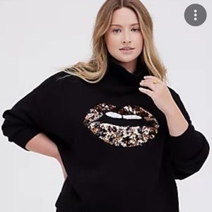 Torrid Leopard, size 1/2 = 18:20, leopard sequins sweater.